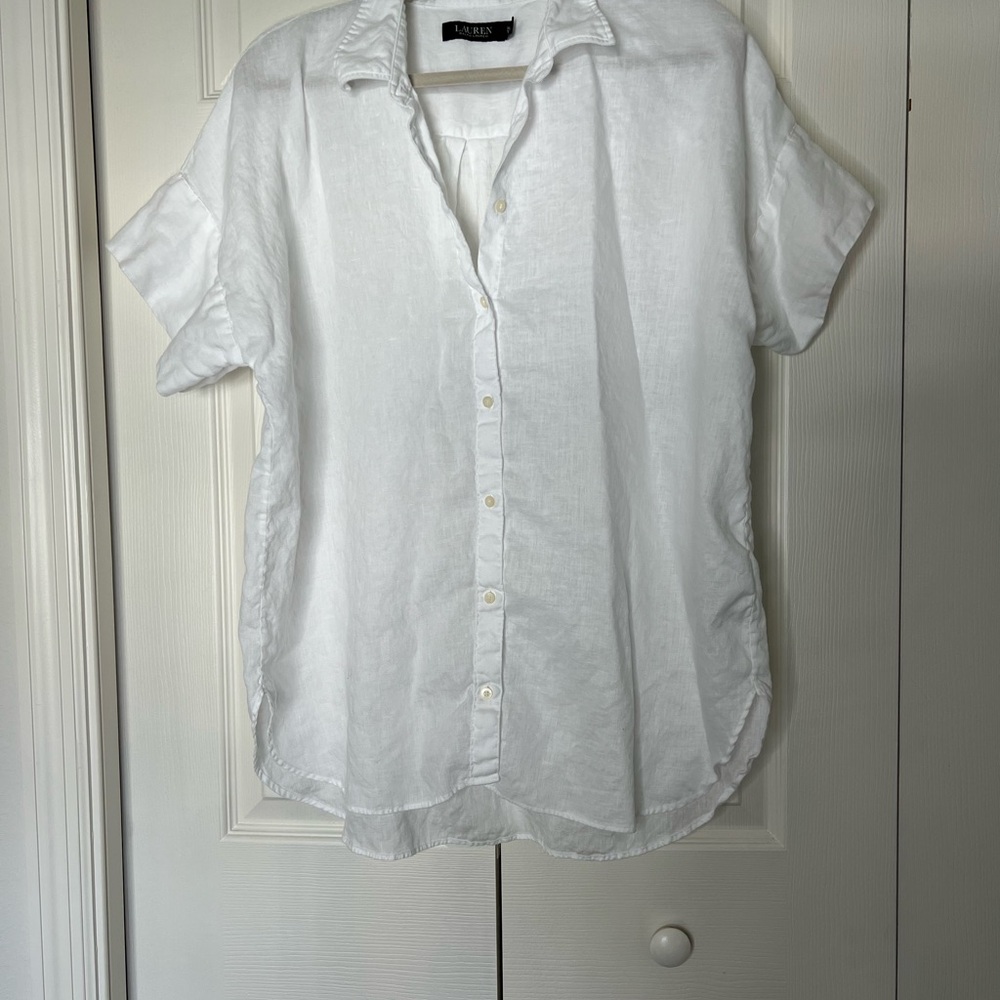 Ralph Lauren White Button Down Shirt
